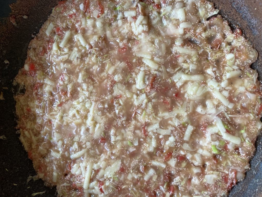 もんじゃ焼き明太子道チーズ。